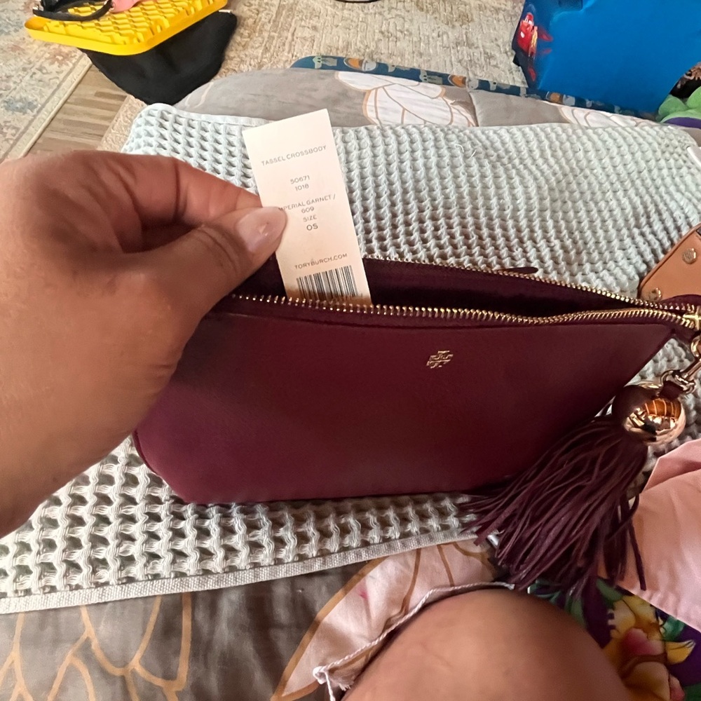 Tory Burch Deep Red Crossbody Bag